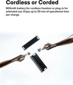 HOTO SNAPBLOQ™ R-A04 Mini Cordless Rotary Tool Kit 4V, Nex-gen Brushless Motor, 22000 RPM Variable Speed, 38 Accessories, Ideal for 3D Printer Sanding, Polishing, Drilling, Carving, DIY Crafts