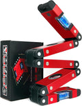 Multi-Function Foldable Level - 28 Inch Foldable Measuring Tool with 4 Easy-Read Level Bubbles 45/90/180, Multi-Angle Measurement Tool for Carpenters, Woodworkers, Fabricators