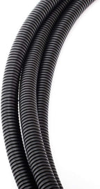 ZhiYo 50 FT 1/2” Wire Loom Split Tubing Auto Wire Conduit Flexible Cover Plastic Cover for Electrical Wires & Cables High Temperature (-40F to 257F)