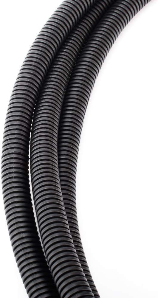 ZhiYo 50 FT 1/2” Wire Loom Split Tubing Auto Wire Conduit Flexible Cover Plastic Cover for Electrical Wires & Cables High Temperature (-40F to 257F)