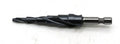 TEMO Black AITiN Coated M35 Cobalt Smooth Step Drill Spiral Flute, 6 Size from 3/16 Inch to 1/2 Inch, 1/4 Inch Hex Shank