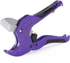 Bates- PVC Pipe Cutter, Cuts up to 1-5/8", Purple Ratcheting PVC Pipe Cutter Tool, Pipe Cutters PVC Pipe Shears, Plastic Pipe Cutter, PEX Pipe Cutter, PVC Cutter Tool, PVC Ratchet Cutter