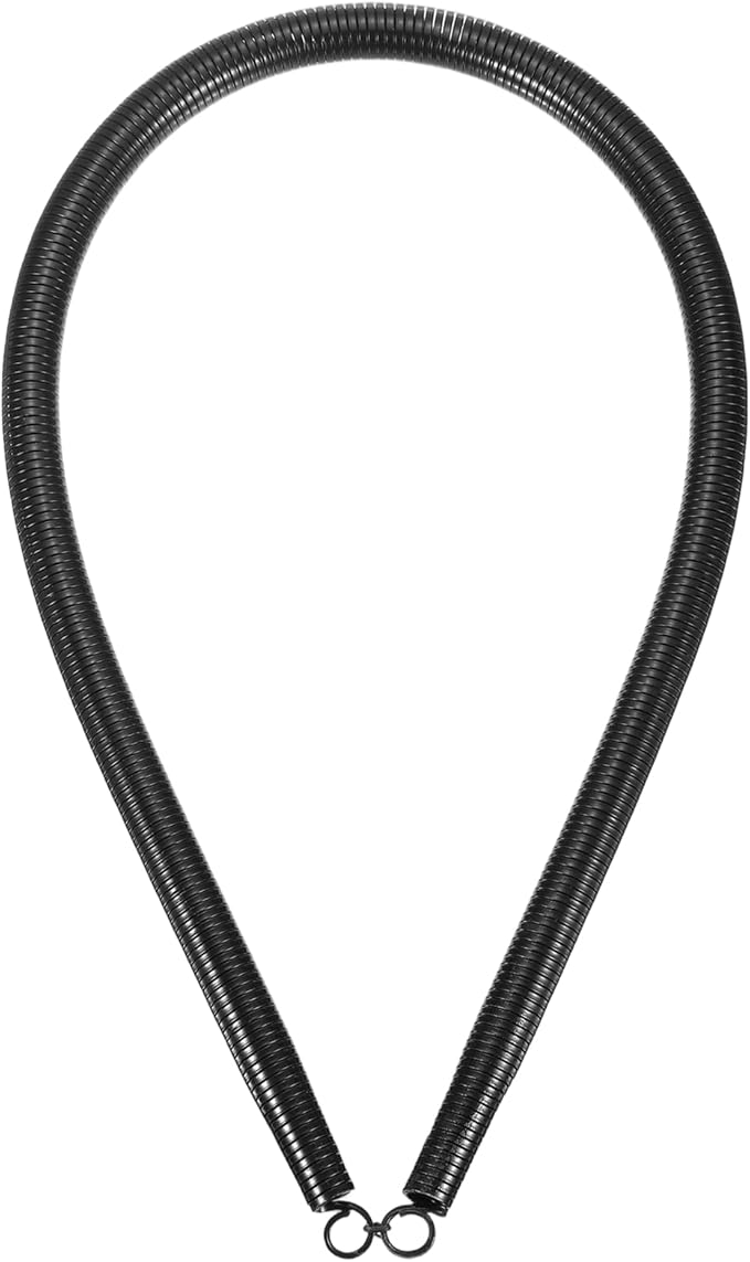 HARFINGTON PVC Spring Tube Bender 20mm OD 1000mm Long A Type Conduit Pipe Bender Bending Spring for Pipe Bending Devices in Home Hydropower, Black