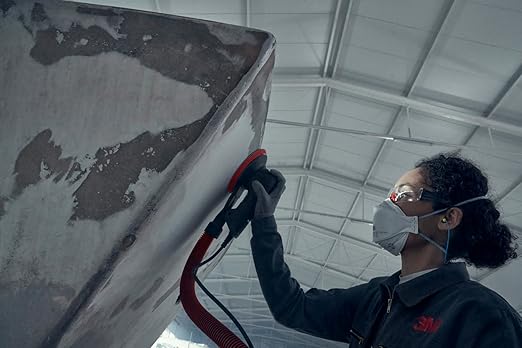 3M Random Orbital Sander, Xtract Pneumatic 88957, 6 in, Self-Generated Vacuum, 3/32 in Orbit, Ergonomic and Lightweight ROS, 209W Motor, Dust Extraction