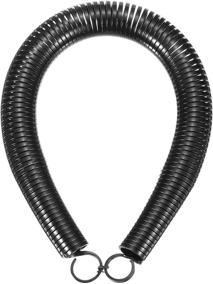 HARFINGTON PVC Spring Tube Bender 27.5mm OD 450mm Long C Type Conduit Pipe Bender Bending Spring for Pipe Bending Devices in Home Hydropower, Black
