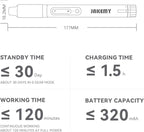 Small Electric Screwdriver Set, JAKEMY Adjustable 3 Torque Cordless Screwdriver Set for Laptop, Rechargeable Mini Computer Screwdriver Kit for Electronics Repair with Shadowless LED Lamp
