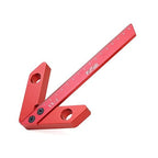 Center Measuring Tool,Center Finder, Line Gauge Center Finder, 45/90 Degree Right Angle Line Gauge Carpenter Ruler,Aluminum Alloy Woodworking Center Scribe Square Center Scribe 165mm