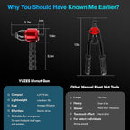 YUZES Rivet Nut Tool Rivet Nut Kit, Rivet Nut Gun Adapter Compatible with Cordless Drill & Ratchet Wrench, Newly Labor-Saving Rivnut Tool with 10 Mandrels & 50 Rivet Nuts, Rugged Carrying Case