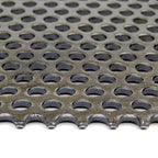OnlineMetals A36 Carbon Steel Perforated Sheet, Unpolished (Mill) Finish, Hot Rolled, Staggered 0.125" Holes, ASTM A36, 0.06" Thickness, 16 Gauge, 24" Width, 48" Length, 0.1875" Center to Center
