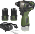 17V Brushless Screwdriver, 140Nm Cordless Impact Driver Set with 3 Adjustable Speed, 2 Batteries and Led Work Light