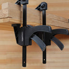 Amazon Basics 6-Piece Trigger Clamp Set, 2 Pack of 4-inch, 4 Pack of 6-inch, Black/Grey