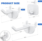 84 Pcs White Pegboard Hooks Plastic Straight Hook Fits 1/4" Pegboards Accessories Multiple Size Peg Board Hooks for Craft Storage Tool Room Kitchen Garage Organizer Tools Display