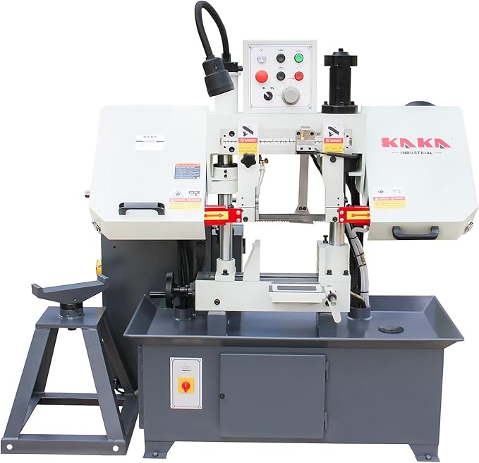 KAKA INDUSTRIAL TGK-08 Double column Metal Cutting BandSaw,Max cutting capacity 7.8 inch,vertical lifting,high stability.Cutting speed adopts hydraulic control,230V-60HZ-3PH