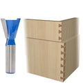 1-1/2” Dovetail Router Bit 1/2 Shank Half-Blind & Through Dovetail Bits Wood Joints Cutter Tool for Making Boxes Drawers Chests for Engraving Router planing Head Wood Cutter