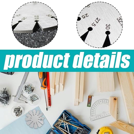 2 Pcs Stainless Steel Bevel Angle Gauge, Ax Angle Gauge, Measure 15-120 Degree for Measuring Knife Angle