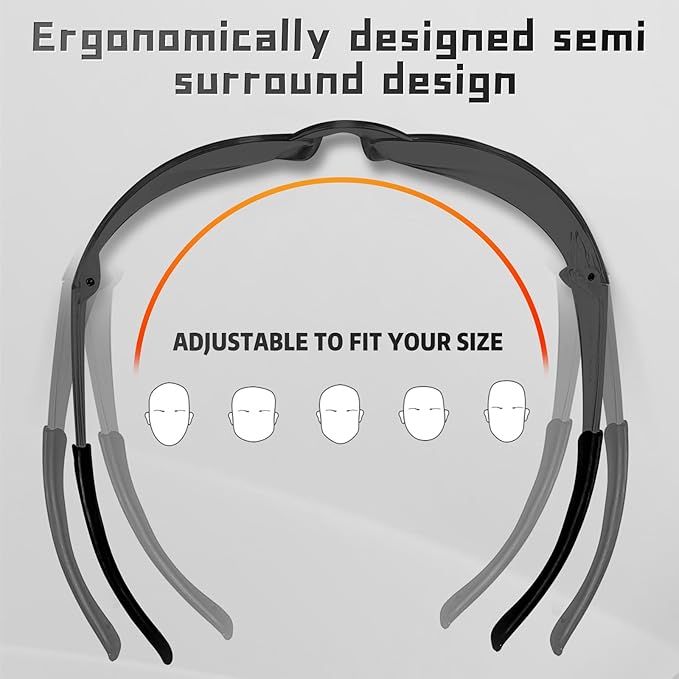 Clear Safety Glasses Bulk of 12,ANSI Z87.1 Impact Resistant Lens Eye Protection for Lab,Construction