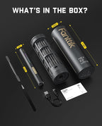 Fanttik E2 Ultra Mini Electric Screwdriver, Cordless Screwdriver, Max 0.6N.m, 50 Magnetic Bits, 5/32'' Hex, Magnetic Storage, Repair Tool for Electronics, Camera, Laptop, and PC Build (Grey)