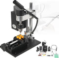 Benchtop Drill Press, Mini Drill Press, Portable Electric Drilling Machine Adjustable 7-Speed, CNC 775 Motor B10 Chuck 0.6-6mm Metal Wooden DIY Jewelry Making Crafts Tool