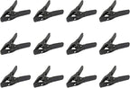 Lot of 12-6" inch Spring Clamp Large Super Heavy Duty Spring Metal All Black - 2.5 inch Jaw opening