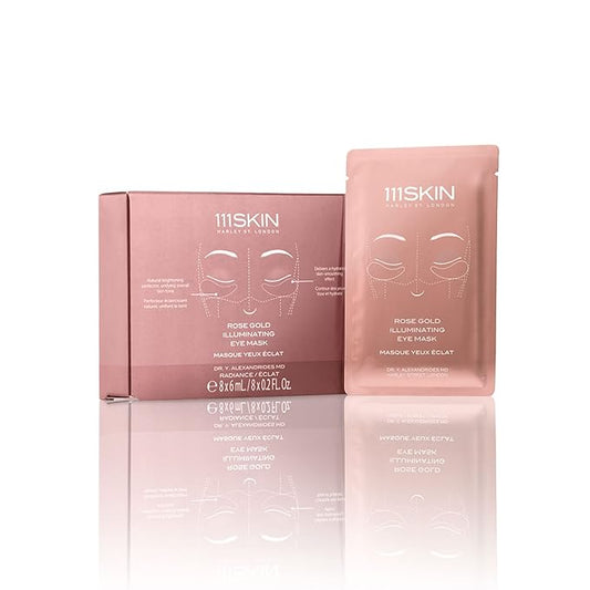 111SKIN Rose Gold Illuminating Eye Mask | Fragrance Free | Target Pigmentation | Illuminate Under-Eyes | Set of 8 (0.2 ounces each)-VeraVaultWomen