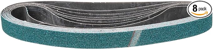 1 x 30 Inch Sanding Belt, 8 Pcs 36 Grit Zirconia Knife Sharpener Belts Work Sharpening for Belt Sander Knife Carving Tool Metal Working