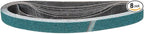1 x 30 Inch Sanding Belt, 8 Pcs 36 Grit Zirconia Knife Sharpener Belts Work Sharpening for Belt Sander Knife Carving Tool Metal Working