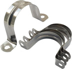 Hordion 10Pcs 1-3/4" Two Hole Strap U Bracket, M45 Rigid Pipe Strap Stainless Steel Conduit Clamp for Fixing Pipe