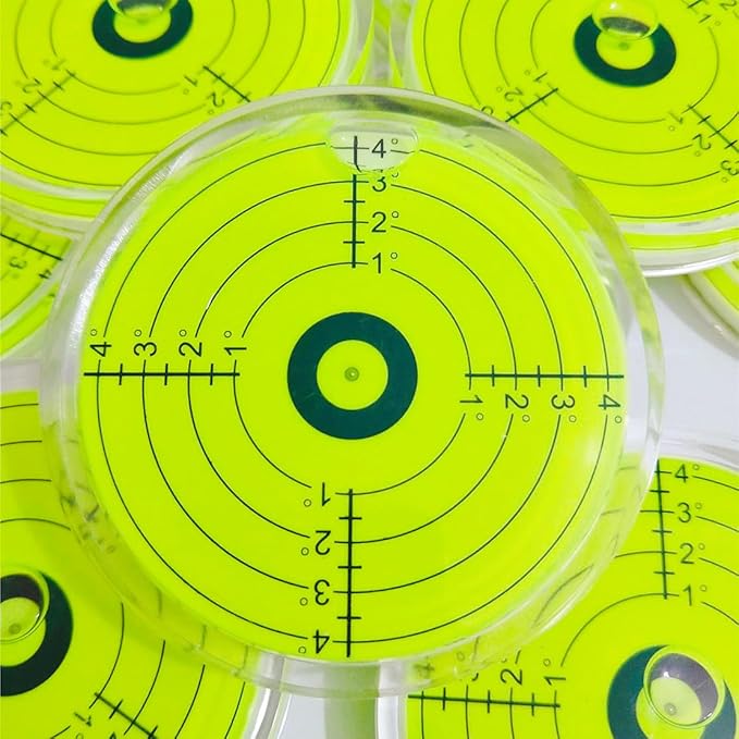 80x12mm Large Bubble Spirit Level Degree Marked Surface Round Levels Circular Level Bubble Measuring Tools