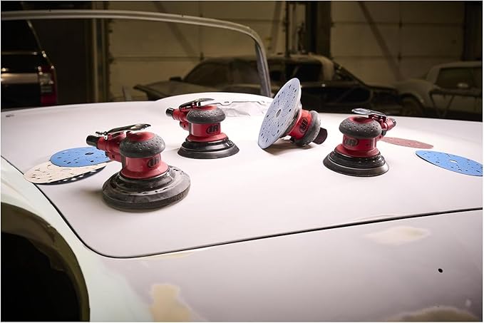 Ingersoll Rand 5151-6 - 6" Random Orbital Air Sander, 3/16 Orbit, Vinyl Pad, 12,000 RPM, 0.3 HP