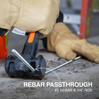 Klein Tools H80692 Sledgehammer, 2-Pound Smooth Face Drilling Hammer with Fiberglass Handle, Shock-Resistant Design for Striking and Demolition, Includes Lanyard Hole