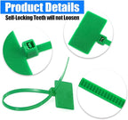 Glarks 150-Pieces 6 Colors 6 Inch Nylon Cable Marker Ties Self-locking Cord Tags Write on Ethernet Label Wire Straps with 3 Marker Pens and 288pcs White Cable Labels for Home and Office Use