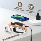 ZEITE 4V Cordless Electric Scissors Cardboard Cutter with 2 Blades,Storage Case,Rotary Cutter for Box Plastic Carpet Fabric, Easy to Hold and Safe,Mocha