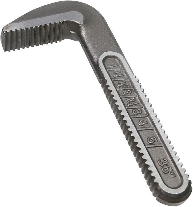 Pipe Wrench Hook Jaw 36 Inch Plumbing Wrench Replacement Jaws Carbon Steel for Adjustable Wrench (Silver)