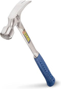 ESTWING Framing Hammer - 24 oz Long Handle Straight Rip Claw with Milled Face & Shock Reduction Grip - E3-24SM