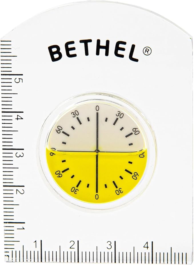 BETHEL Circular Bubble Level Bullseye Degree Marked Surface Round Spirit Levels Measuring Tool