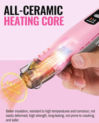 WORKPRO 7.2V Mini Cordless Heat Gun, 680℉ Hot Air Gun with Reflector Nozzle, 3 Temp Settings - Cool Air, 302℉(150℃)/680℉(360℃), Fully Ceramic Heating Core for Craft Embossing