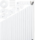 306in Cord Hider Kit, Cord Covers for Wires on Wall, Paintable Wire Cover for Cords, Cable Hider for Wall Mounted TV, White Cord Concealer, Cable Raceway Wire Management, 18xL17in x W0.95in x H0.55in