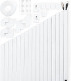 306in Cord Hider Kit, Cord Covers for Wires on Wall, Paintable Wire Cover for Cords, Cable Hider for Wall Mounted TV, White Cord Concealer, Cable Raceway Wire Management, 18xL17in x W0.95in x H0.55in