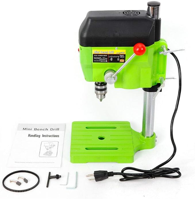 Bench Drill Press 2-Speed Electric Drilling Machine Drilling tool 480W for Wood Metal (480W-BG-5166A)