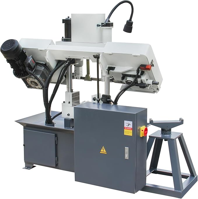 KAKA INDUSTRIAL TGK-08 Double column Metal Cutting BandSaw,Max cutting capacity 7.8 inch,vertical lifting,high stability.Cutting speed adopts hydraulic control,230V-60HZ-3PH
