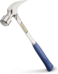 ESTWING Framing Hammer - 30 oz Long Handle Straight Rip Claw with Milled Face & Shock Reduction Grip - E3-30SM