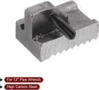 HARFINGTON Pipe Wrench Heel Jaw with Pin Assembly 12" Wrench Replacement High Carbon Steel
