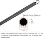 MECCANIXITY Spring Tube Bender OD 18.8mm/0.74" Steel Spring Pipe Bending Tubes 1500mm/59.06" Long for 3/4" PVC Pipe(ID 20mm) in Home Renovations,Electrician Wiring Bending(insert-pipe use)