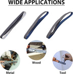 15 Pack 1 x 42 Inch Silicon Carbide Sanding Belts, 1x42 Knife Sharpening Sanding Belt, 5 Pcs Each of 600, 800, 1000 Grits Sanding Belt for Belt Sander