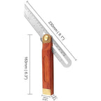 9 Inch T-Bevel Angle Finder Sliding Gauge, Adjustable Ruler Protractor with Hardwood Handle, Metric Marks
