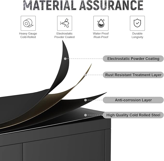 Metal Garage Storage Cabinet with Wheels,31.89" H Steel Lockable Cabinet with 2 Doors and 1 Adjustable Shelf, Small Rolling Cabinets for Home Office, Garage, Black