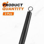 HARFINGTON 2pcs PVC Spring Tube Bender 16.3mm OD 380mm Long B Type Conduit Pipe Bender Bending Spring for Pipe Bending Devices in Home Hydropower, Black