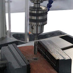 KAKA INDUSTRIAL Geared Head Drill Press,2.2kW 220V 1-Phase, Powerfeed and Auto Downfeed, 1.25 inch Steel Drilling, MT3 Taper, Digital RPM/DRO, Cast Iron Benchtop DP-32