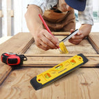 Firecore 2pcs Magnetic Torpedo Level, 9-Inch Shockproof Toolbox Level with 3 Bubble Spirit Level 45 90 180 Degree