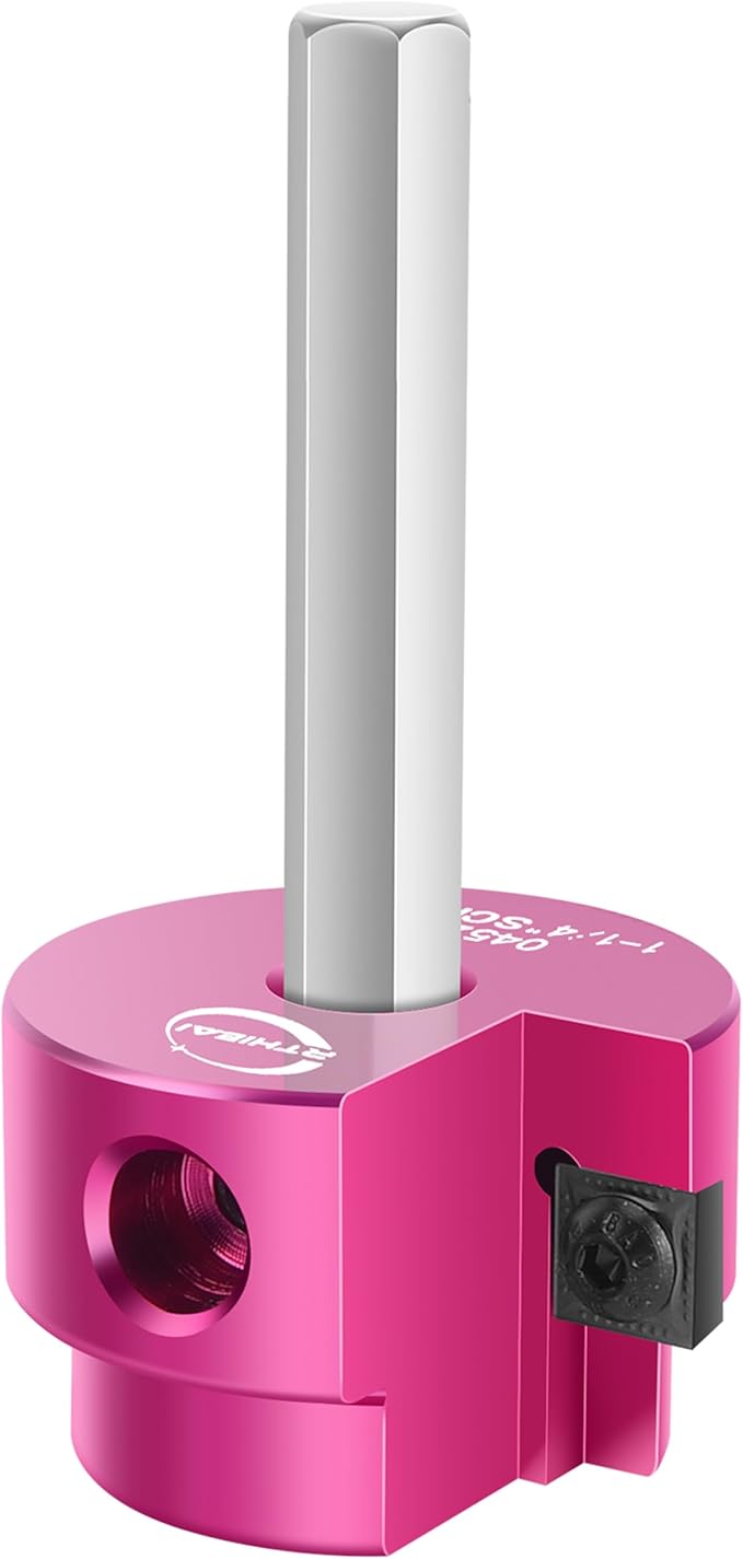 1-1/4 Inch PVC Pipe Reamer, PVC Fitting Saver, Plastic Pipe Fitting Reamer Socket Saver Plumbing Tool for Schedule 40 CPVC ABS Hub, with 3/8-Inch Hex Shaft, Fits Standard 1/2" Drills